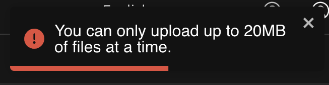 error de tamaño máximo de archivo
