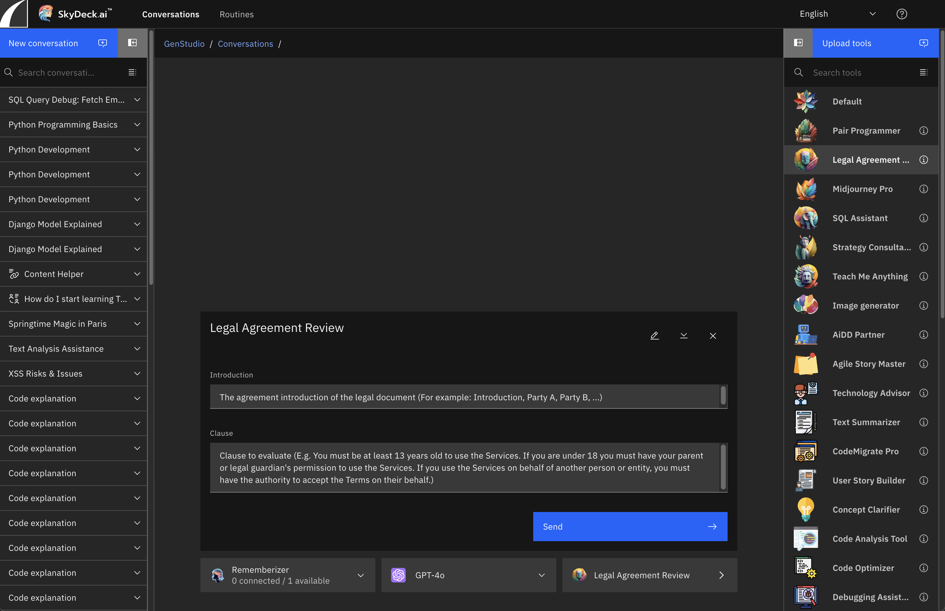 herramienta de revisión de acuerdos legales